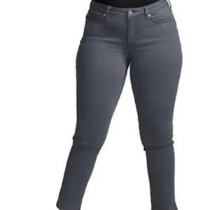 NYDJ curves 360 slim stretch jeans size 26 gray color NWT